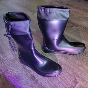 BRAND NEW Midcalf black rain boots. Size 7.5 (39)